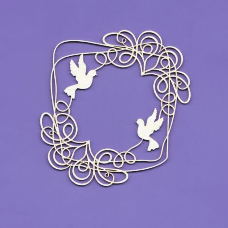 Tekturka Crafty Moly Ramka wedding Doodles 1 G5